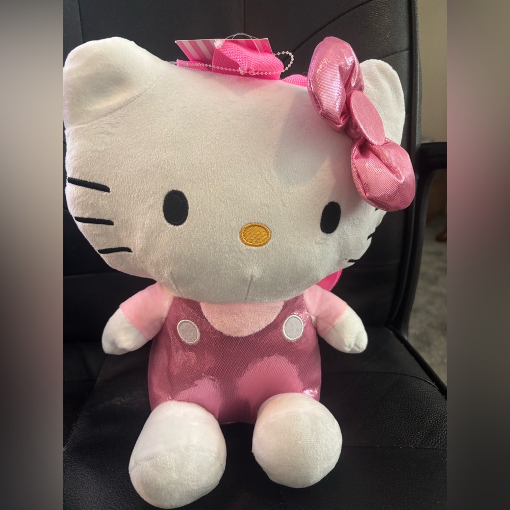 Hello Kitty Pink Plush backpack
